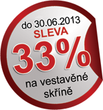 Sleva na vestavěné skříně Sleva na vestavěné skříně