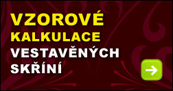 Vestavěné skříně, vzorové kalkulace Vestavěné skříně, vzorové kalkulace